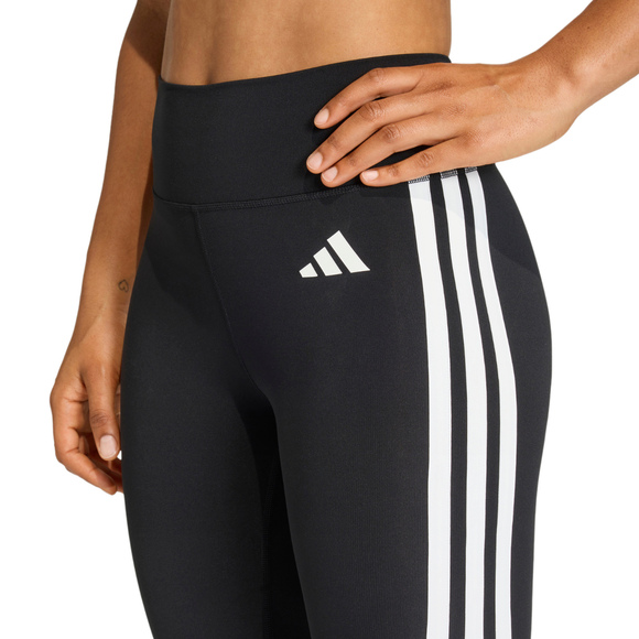 Legginsy damskie adidas 3/4 Optime Essentials Workout 3-Stripes czarne KE6062