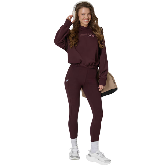 Bluza damska 4F F2175 ciemnorązowa 4FWSS26TSWSF2175 80S