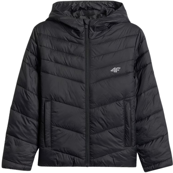 Kurtka dla dziewczynki 4F F0739 głęboka czerń 4FJWSS26TDJAF0739 20S