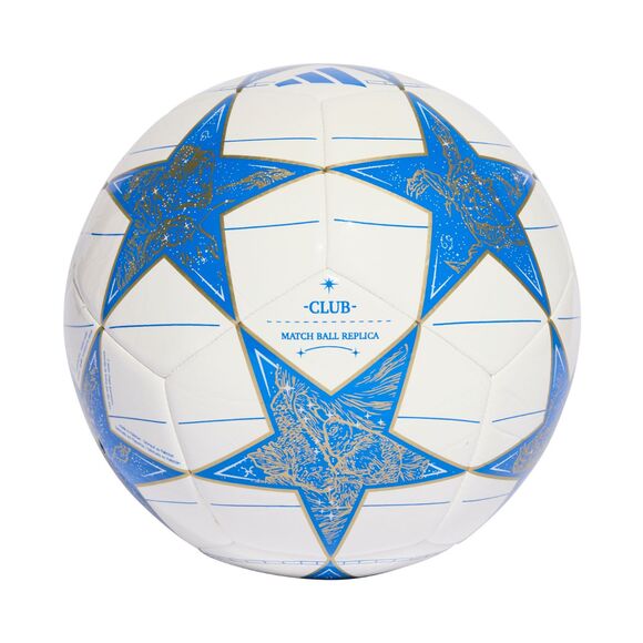 Piłka nożna adidas UCL Club 25/26 League Stage biało-niebieska KA0070
