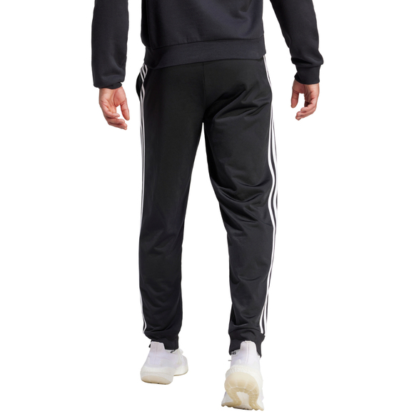 Spodnie męskie adidas Primegreen Essentials Warm-Up Tapered 3-Stripes Track czarne H46105