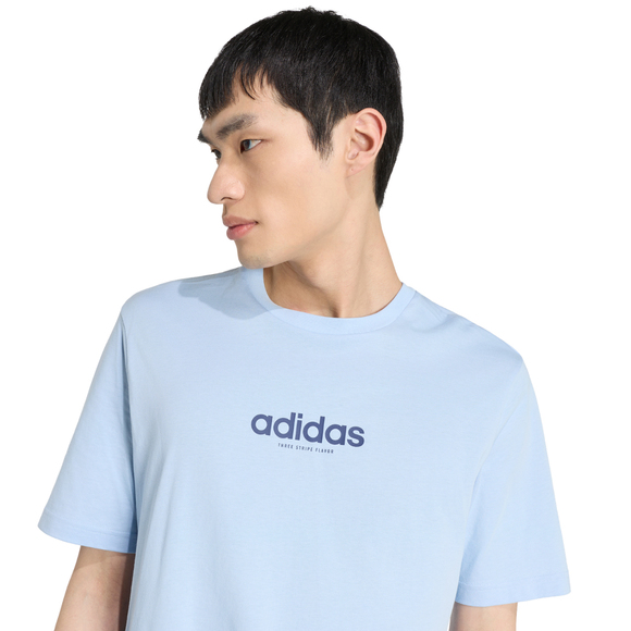 Koszulka męska adidas Burger Flavor Graphic jasnoniebieska KT9731