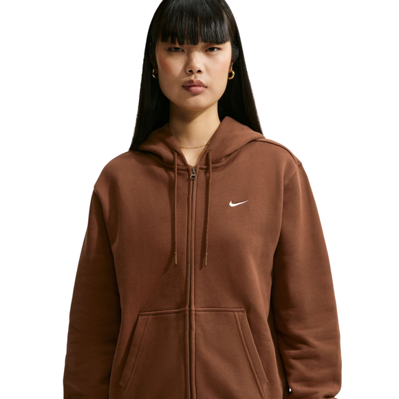 Bluza damska Nike Studio Fleece Medium Weight jasny brąz IM8504 259