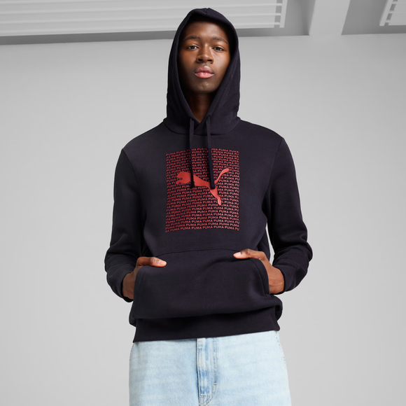 Bluza męska Puma Ess Logo Lab Hoodie FL granatowa 684669 16