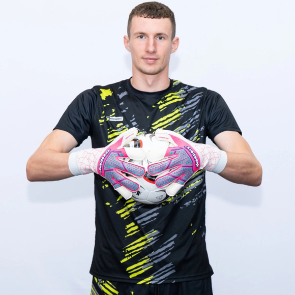 Rękawice bramkarskie 4Keepers Neo Raya RFG2 biało-różowe