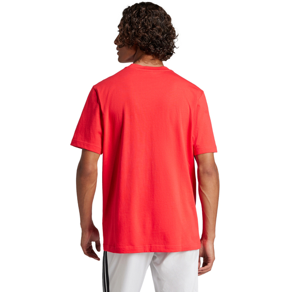 Koszulka męska adidas Essentials Small Logo Single Jersey czerwony JF1095