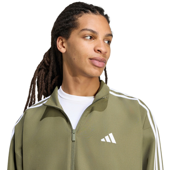 Dres męski adidas 3-Stripes Woven oliwkowy KY2300
