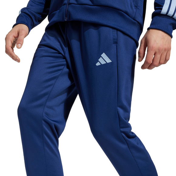 Dres męski adidas Sportswear Basic 3-Stripes French Terry niebieski JI8873