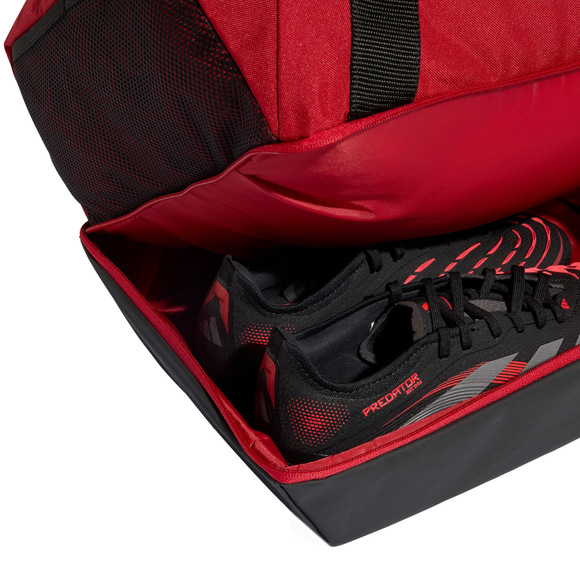 Torba adidas Tiro Duffle Small With Bottom Compartment czerwona JY7964