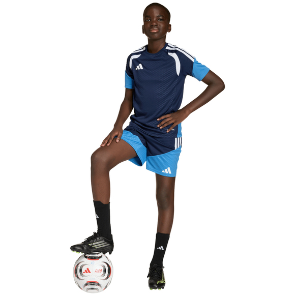 Spodenki dla dzieci adidas Tiro 26 Competition Training granatowo-błękitne JL8917