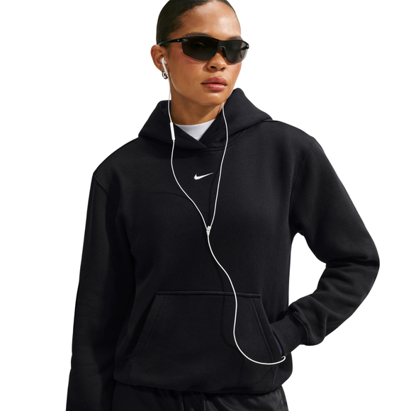 Bluza damska Nike Studio Fleece Medium Weight czarna IM8100 001