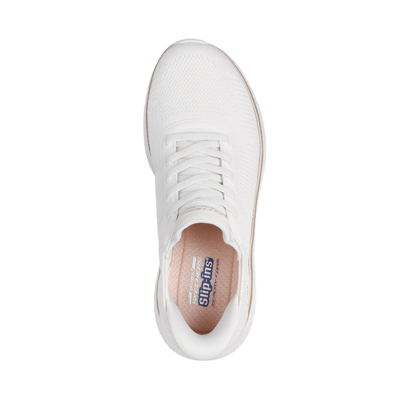 Buty damskie Skechers Bobs Squad białe 117497 WTGD