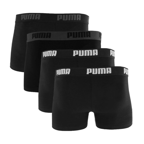 Bokserki męskie Puma Basic 4pak czarne 938198 01