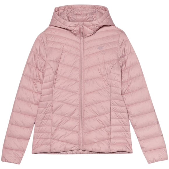 Kurtka damska puchowa 4F F095 jasny róż 4FSS23TDJAF095 56S