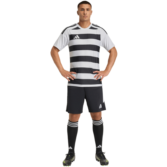 Koszulka męska adidas Hooped 26 Jersey szaro-czarna KF3396