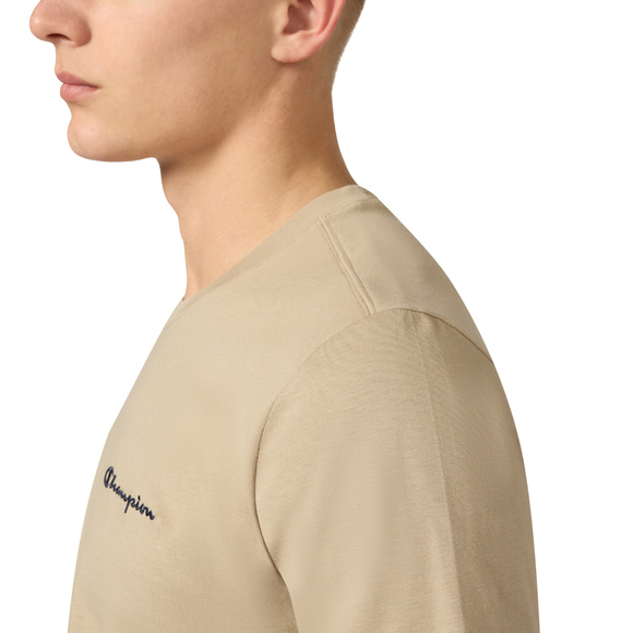 Koszulka męska Champion SS Tee beżowa 221798 MS041
