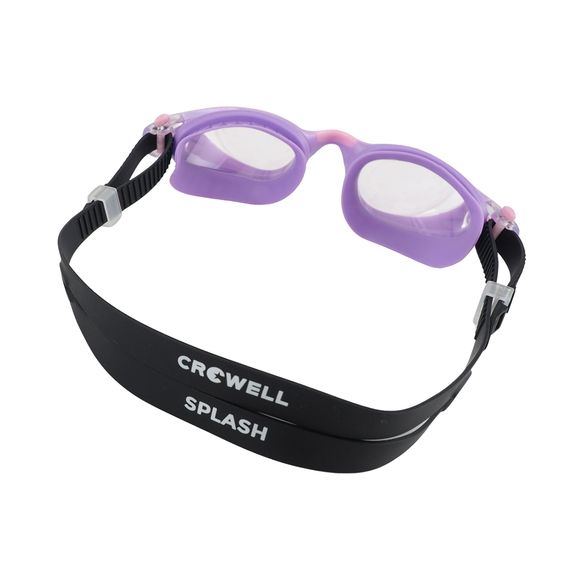 Okulary pływackie dla dzieci Crowell GS23 Splash fioletowo-czarne