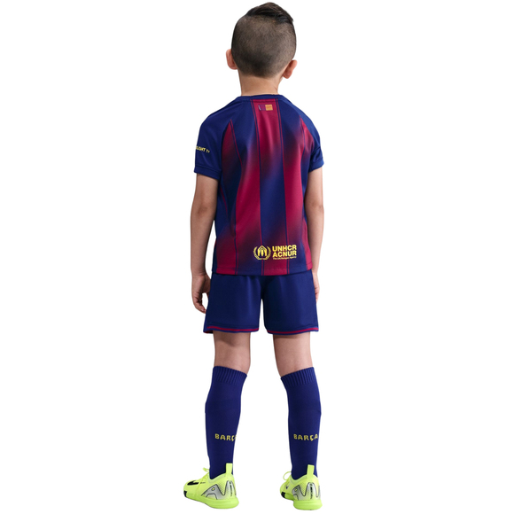 Komplet dla małych dzieci Nike FC Barcelona 2025/26 Stadium Home granatowo-bordowy HJ5619 456