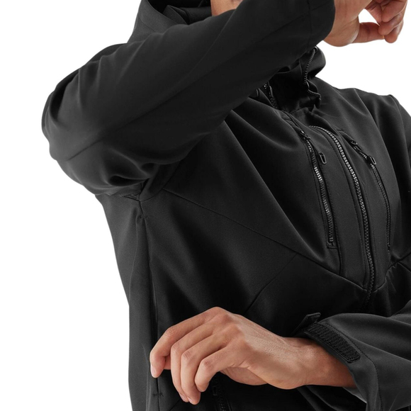 Kurtka męska softshell 4F M224 głęboka czerń 4FWSS24TSOFM224 20S