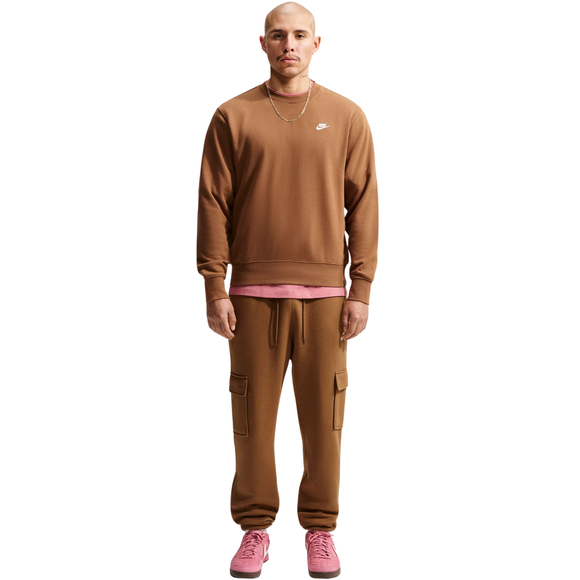 Bluza męska Nike Club FT jasny brąz FN3888 270