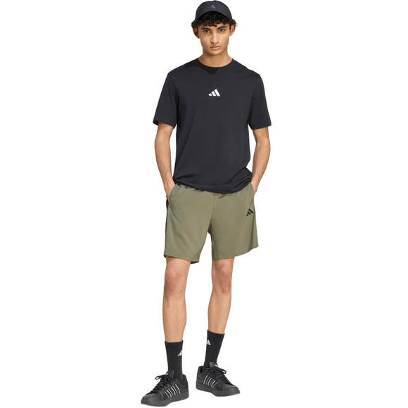 Spodenki męskie adidas Essentials 3-Stripes Chelsea Lite Woven oliwkowe KY4154