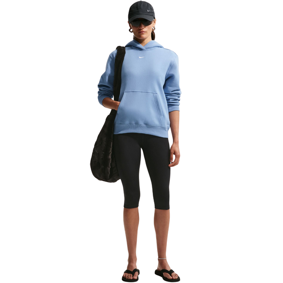 Bluza damska Nike Studio Fleece Medium Weight jasnoniebieska IM8100 486