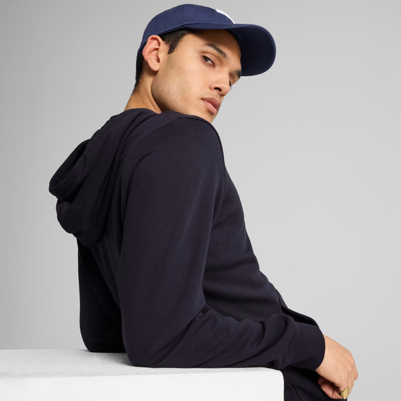 Bluza męska Puma ESS No.1 Logo Hoodie TR granatowa 682572 16