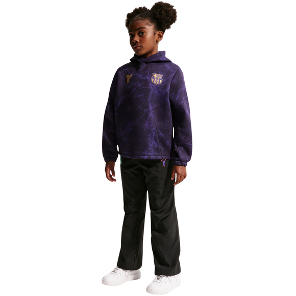 Bluza dla dzieci Nike FC Barcelona czarno-fioletowa IO4660 010