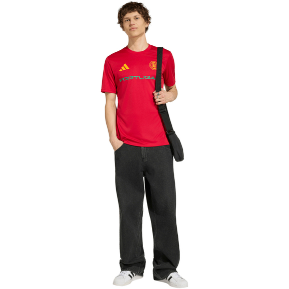 Koszulka męska adidas Portugalia 26 Away Jersey czerwona KH2310