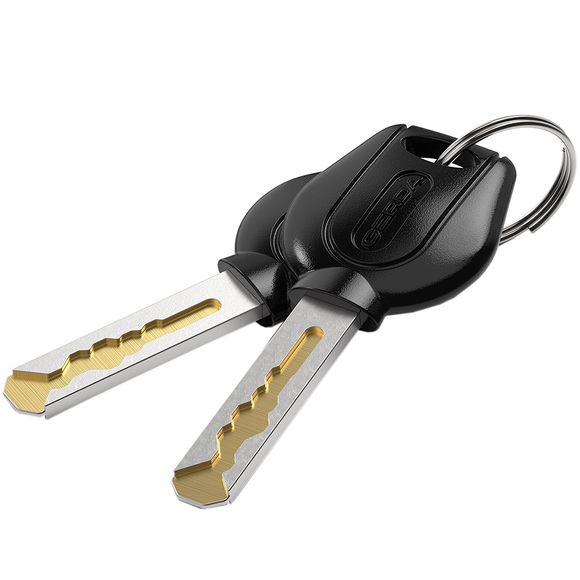 Zapięcie rowerowe Gerda linka , korpus okrągły, osłona klucza czarne Flex 1200/8V 