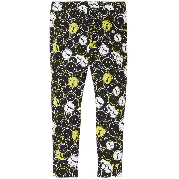 Legginsy dla dzieci Puma x Smiley World AOP czarne 846977 01