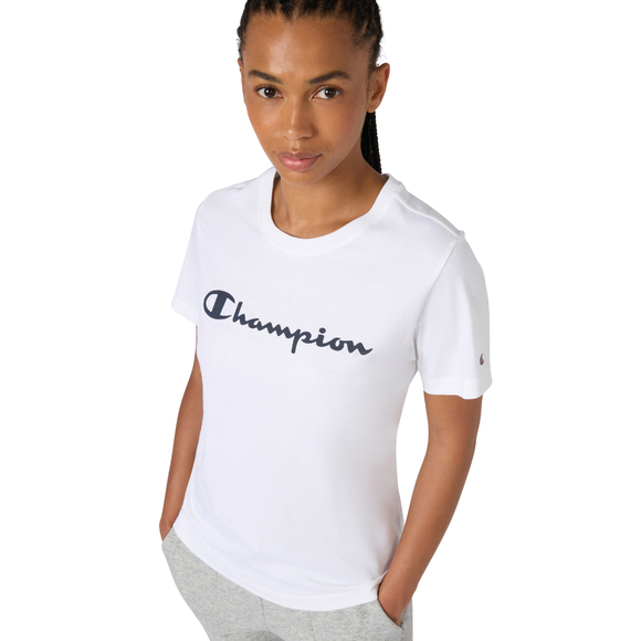 Koszulka damska Champion Short Sleeve biała 118428 WW001