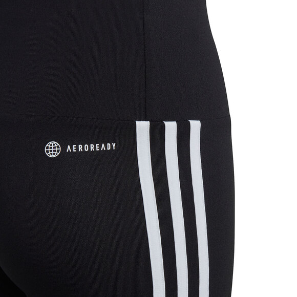 Spodenki dla dzieci adidas Train Essentials Aeroready 3-Stripes Training Biker Tights czarne HR7841