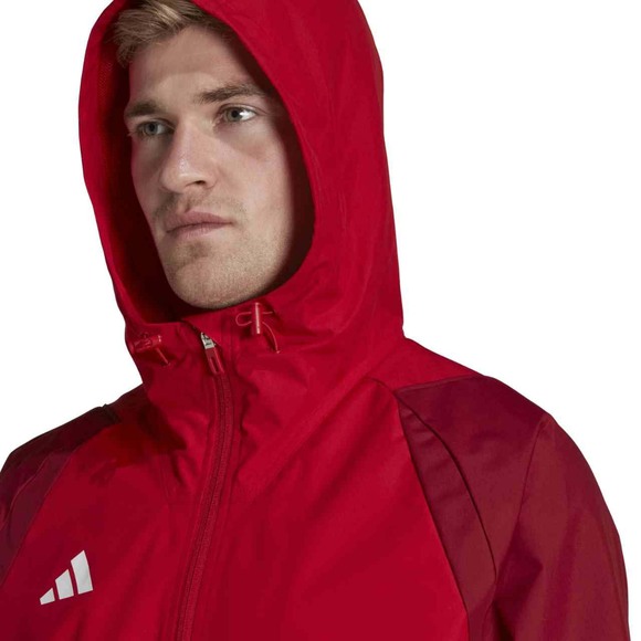 Kurtka męska adidas Tiro 23 Competition All Weather czerwona HE5653