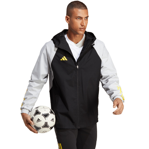 Kurtka męska adidas Tiro 23 Competition All-Weather czarno-szara IC4571