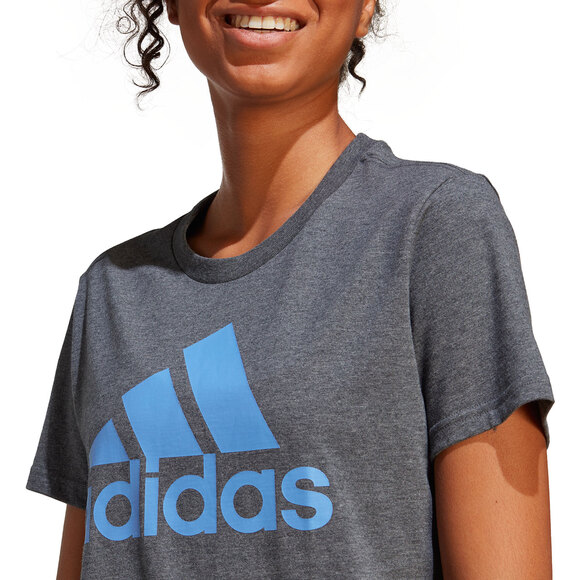 Koszulka damska adidas Loungewear Essentials Logo Tee szara IC0634