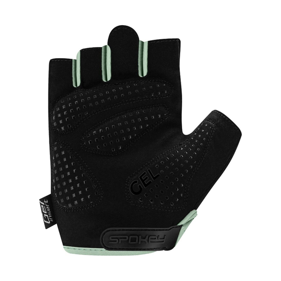 Rękawiczki rowerowe Spokey Avare czarno-zielone 946577-946578-946579