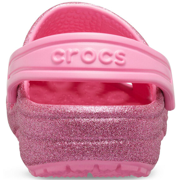 Chodaki dla dzieci Crocs Classic Glitter Clog różowe 205441 669
