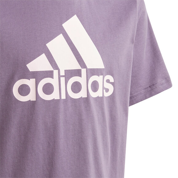 Koszulka dla dzieci adidas Essentials Big Logo Cotton Tee fioletowa IJ7061