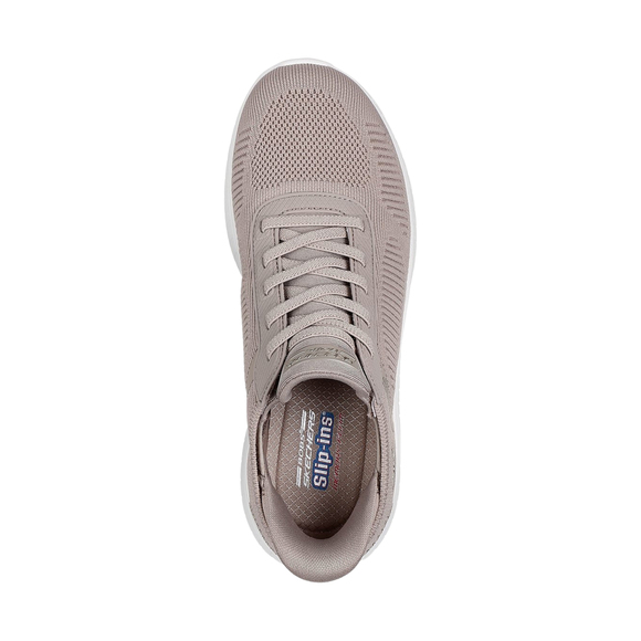 Buty damskie Skechers Bobs Squad beżowe 117497 TPE