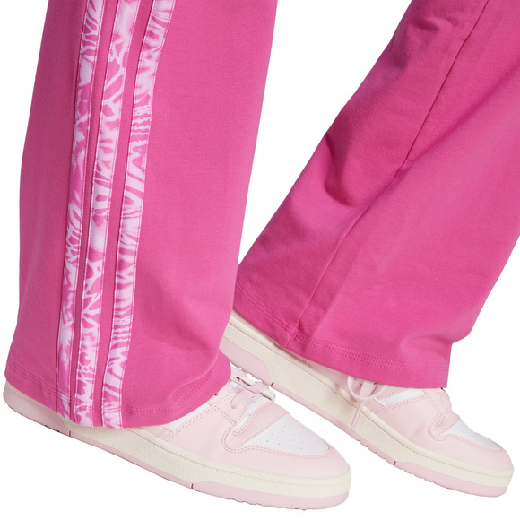 Legginsy damskie adidas Essentials 3-Stripes Print Cotton różowe JG6238