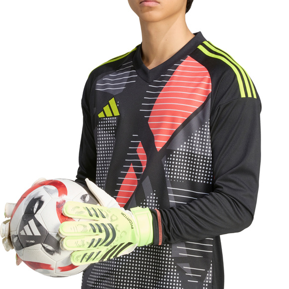 Rękawice bramkarskie adidas Predator Training limonkowe JN5356