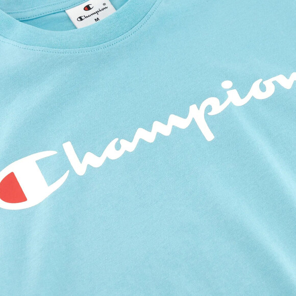 Koszulka męska Champion SS Tee błękitna 220256 BS184