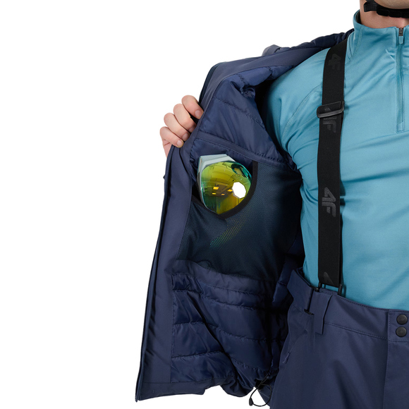 Kurtka narciarska męska 4F M0951 granatowa 4FWAW25TTJAM0951 31S