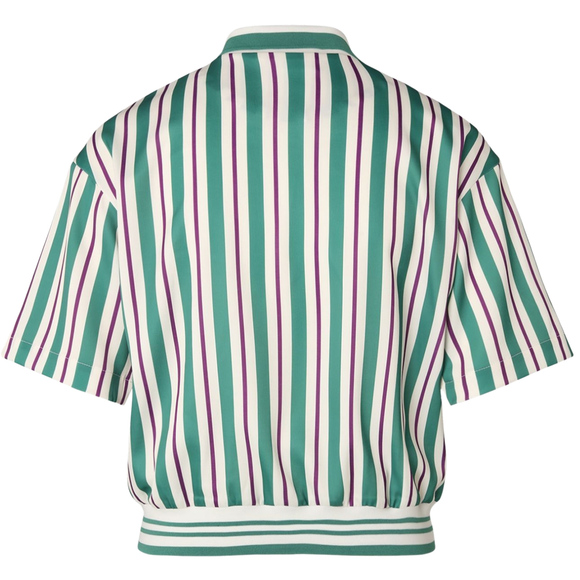 Koszulka damska polo Fila Lassance zielono-kremowa FAW0996 13382 