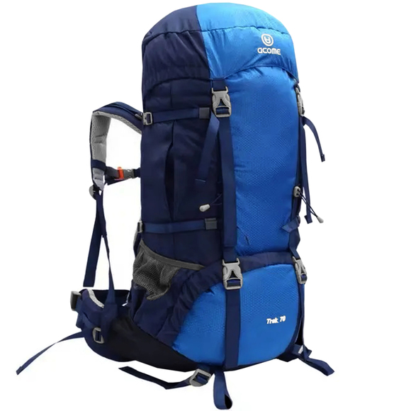 Plecak turystyczny Acome Trek 70L niebieski