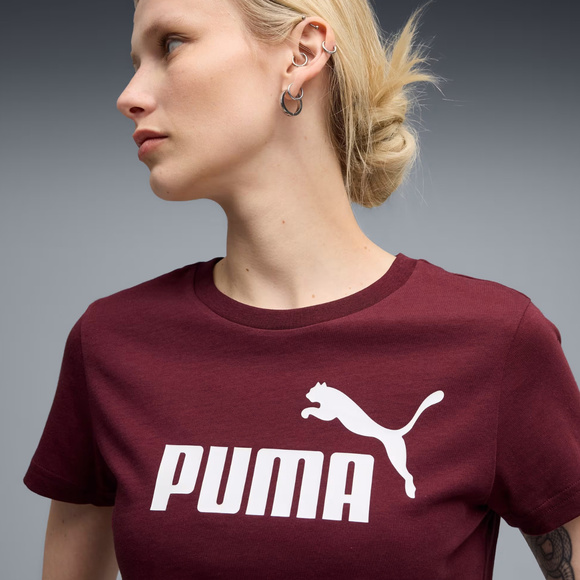 Koszulka damska Puma Ess No.1 Logo Tee (s) burgundowa 682371 96