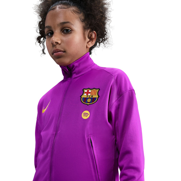 Dres dla dzieci Nike FC Barcelona Strike fioletowo-czarny HJ8027 552