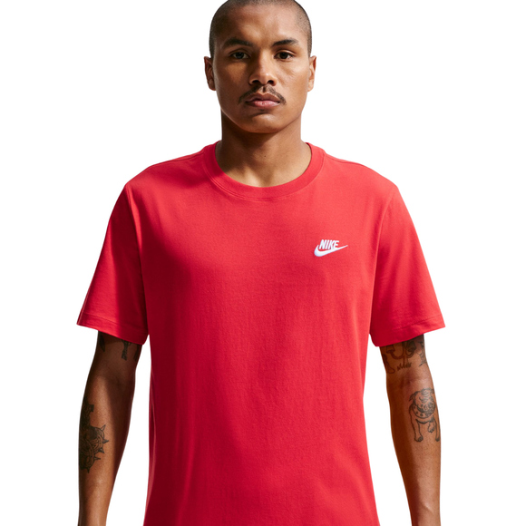Koszulka męska Nike Club Tee czerwona AR4997 657
