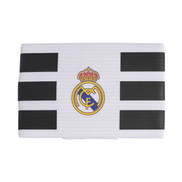 Opaska kapitana adidas Real Madryt biało-czarna KR7574